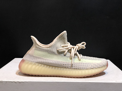 Adidas Yeezy Boost 350 V2 _CITRIN_ _Lemonin_ stitching Swan white goods number_ FW3042 men_s and women_s shoes 36-48 yards-a27d4b69